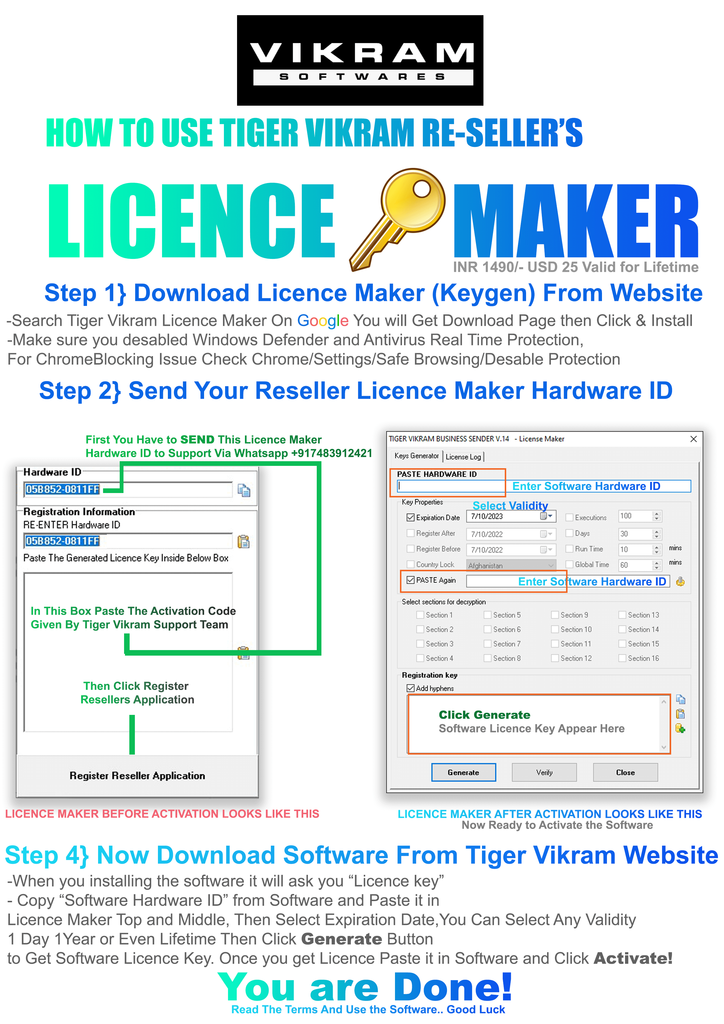 HOW TO USE LICENCE MAKER
